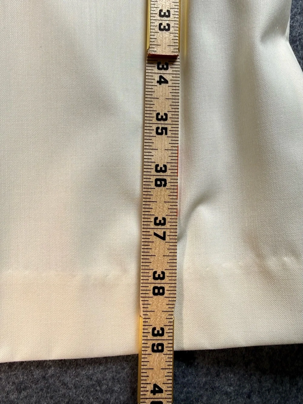Ralph Lauren Cream Ivory Dress Pants 38W x 29L Classic Flat Front Career Casual